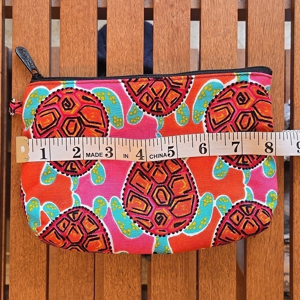 Thirty One Mini Zipper Pouch Sea Turtle Tango - Picture 4 of 5